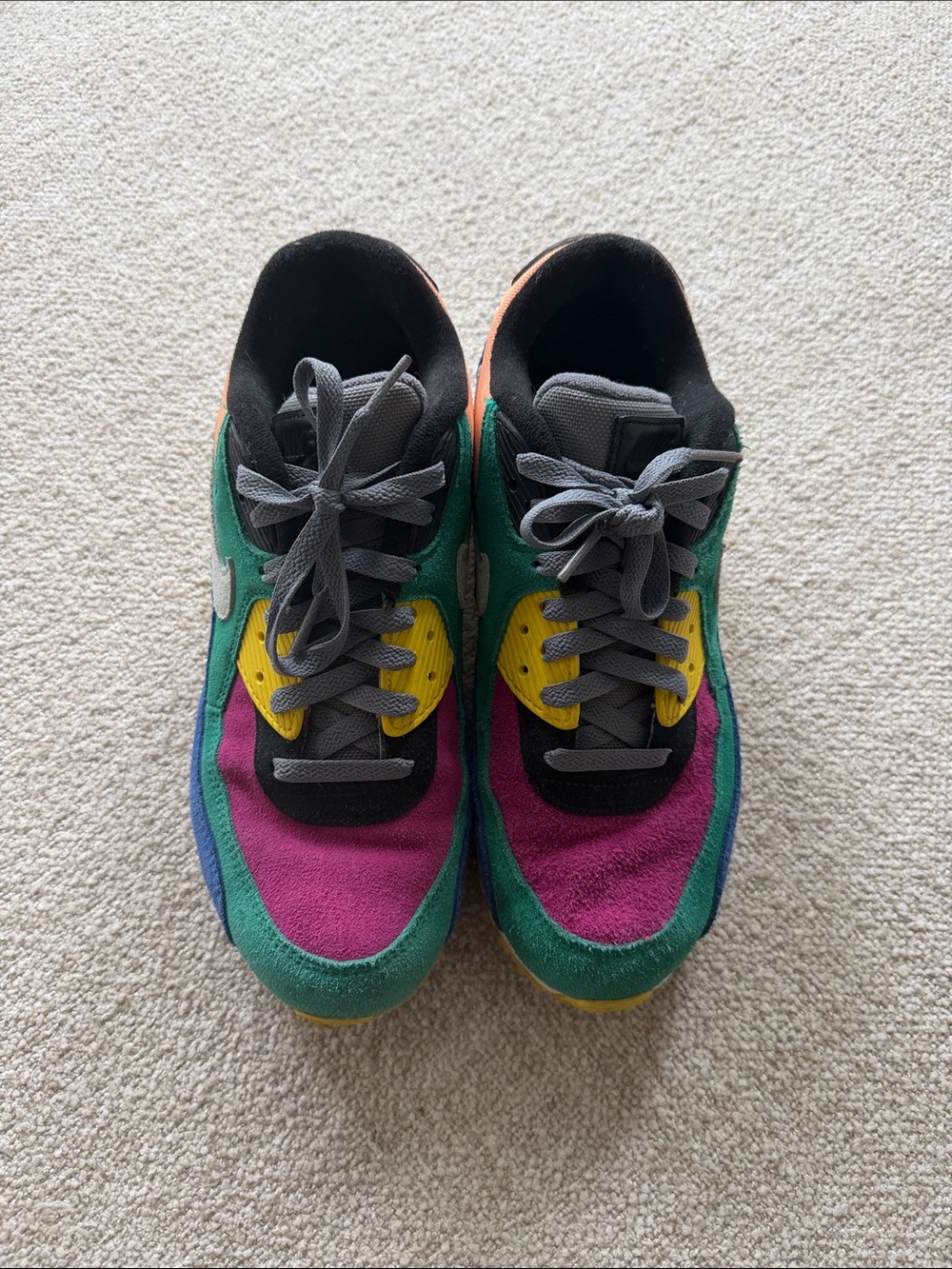 Nike Kids Multicolor Colorblock Athletic Sneakers